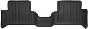 img 4 attached to Husky Liners Full Coverage Floor Mat for 2015-19 Chevrolet Colorado 🚗 Extended Cab & GMC Canyon Extended Cab - X-act Contour 2nd Seat Option