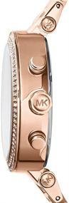 img 1 attached to ⌚ Наручные часы Parker из нержавеющей стали от Michael Kors с декоративными акцентами Glitz