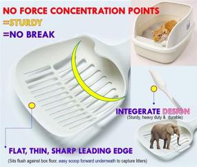 img 3 attached to QUALIALL Litter Scooper Comfortable Durable