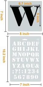 img 2 attached to 🎨 Lystin 12 PCS/Set - Large Hotel Welcome Sign Stencils + 8 Individual Stencils for DIY Welcome Sign Making + 4PCS Numbers Letters Stencils 7" x 10.5" for DIY Art Craft Drawing Sign Decorations