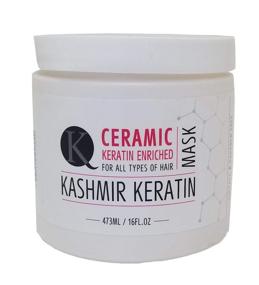 img 2 attached to 💆 Kashmir Keratin-Infused Ceramic Hair Mask - Sulfate and Paraben Free (16 oz) - Suitable for All Hair Types