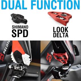 img 3 attached to 🚴 MARQUE Duo Spin Bike Pedals – Clipless Pedals Compatible with Peloton Look Delta and SPD Cleats, Durable 9/16” Thread for Stationary Exercise Fitness Bike