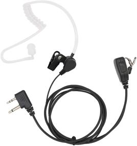 img 4 attached to 🎧 LeiMaxTe Acoustic Tube Earpiece with Mic for Midland Walkie Talkies: Enhanced Security Surveillance Solution