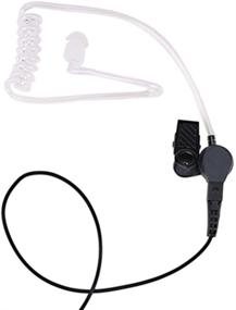 img 1 attached to 🎧 LeiMaxTe Acoustic Tube Earpiece with Mic for Midland Walkie Talkies: Enhanced Security Surveillance Solution