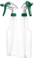 💦 professional spray bottle 32oz - bar5f, all-purpose with green/white sprayer, fully adjustable nozzle (pack of 2) logo