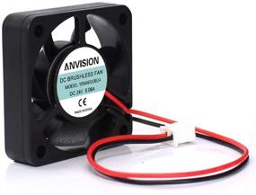 img 3 attached to 🔵 ANVISION 24V 40mm x 10mm Brushless Cooling Fan, Dual Ball Bearing, YDM4010B24 - Pack of 2