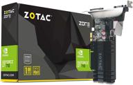 zotac geforce gt 710 1gb ddr3 pcie x1 graphics card - dvi, hdmi, vga, low profile (zt-71304-20l) logo