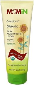 img 4 attached to 👶 Organic Baby Daily Lotion: MOMiN USDA Certified with Aloe & Sunflower Oil, Sea Breeze Flower Scent - 6 Fl. Oz