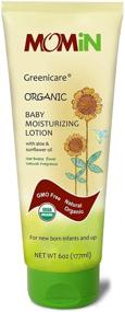 img 3 attached to 👶 Organic Baby Daily Lotion: MOMiN USDA Certified with Aloe & Sunflower Oil, Sea Breeze Flower Scent - 6 Fl. Oz