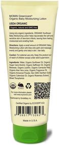 img 2 attached to 👶 Organic Baby Daily Lotion: MOMiN USDA Certified with Aloe & Sunflower Oil, Sea Breeze Flower Scent - 6 Fl. Oz