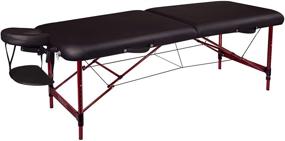 img 4 attached to Optimized: Master Massage Zephyr Lightweight Portable Massage Table, Black, 28x72 Inch (Single Pack)