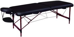 img 3 attached to Optimized: Master Massage Zephyr Lightweight Portable Massage Table, Black, 28x72 Inch (Single Pack)