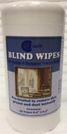 🪟 streak-free window blinds cleaner wipes - household cleaning remover for dust, dirt, and grease on windows | easy, disposable wet wipe for vertical and horizontal venetian blinds (1 pack) logo