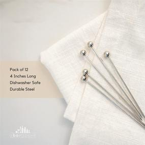 img 4 attached to Stainless Steel Cocktail Picks 12Pc