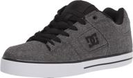 dc men's pure casual skate shoe: style meets functionality logo