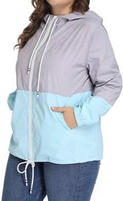 img 1 attached to Kacocob Womens Lightweight Windbreaker 6X Large
