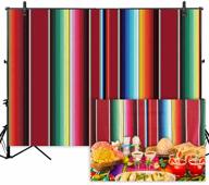 🎉 vibrant mexican fiesta party backdrop: allenjoy soft fabric 7x5ft banner for cinco de mayo, birthdays, and photoshoots! logo
