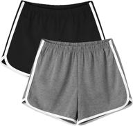 🩳 motarto soft sports waistband shorts for women - 2 piece set | ideal for indoor yoga & athletics logo