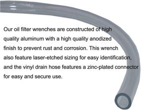 img 1 attached to 🔧 MOCW Oil Filter Wrench and Drain Hose Tool Set Compatible with Toyota & Lexus Engines Ranging from 2.0L to 5.7L