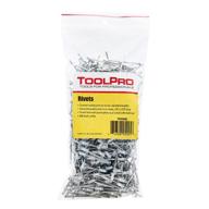 🔩 white ceiling pack of toolpro rivets logo