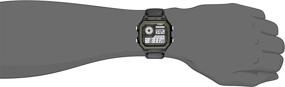 img 2 attached to Casio Men's AE1200WHB-1BV Black Resin Watch with Long-Lasting Ten-Year Battery