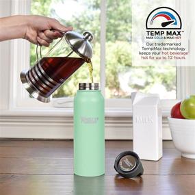 img 2 attached to Eco-Friendly Stainless Steel Insulated Water Bottles: Healthy Human BPA Free Sports Travel Bottles