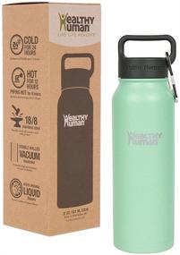 img 4 attached to Eco-Friendly Stainless Steel Insulated Water Bottles: Healthy Human BPA Free Sports Travel Bottles