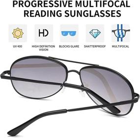 img 3 attached to Progressive Multifocus Sunglasses Protection Trifocal