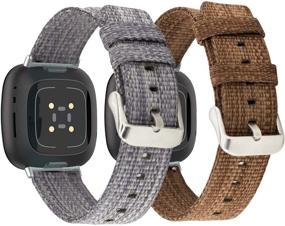 img 4 attached to Mtozon 2-Pack Bands Compatible With Fitbit Sense/Versa 3 Wellness & Relaxation