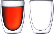 🍶 bodum pavina double-wall insulated glass, clear, 12 ounces each - set of 2 logo