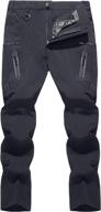 👖 tacvasen men's quick-dry water-resistant lightweight hiking pants with 8 pockets - tactical pants for outdoor activities логотип