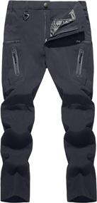 img 4 attached to 👖 TACVASEN Men's Quick-Dry Water-Resistant Lightweight Hiking Pants with 8 Pockets - Tactical Pants for Outdoor Activities