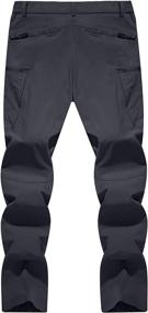 img 3 attached to 👖 TACVASEN Men's Quick-Dry Water-Resistant Lightweight Hiking Pants with 8 Pockets - Tactical Pants for Outdoor Activities