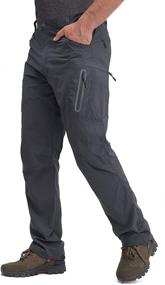 img 2 attached to 👖 TACVASEN Men's Quick-Dry Water-Resistant Lightweight Hiking Pants with 8 Pockets - Tactical Pants for Outdoor Activities