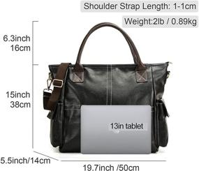 img 2 attached to 👜 Регулируемая плечевая перекрестная сумка-сэтчел для женщин с кошельками