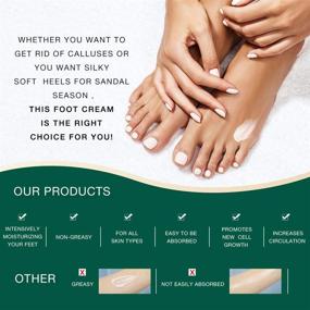 img 1 attached to 🦶 Urea 42% Foot Cream: Healing Dry Cracked Heels and Rough Calloused Feet with Avocado, Glycerin, and Jojoba - 3.53 fl.oz