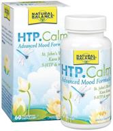 🌿 natural balance htp calm: herbal supplement for mood, relaxation, and stress support with vitamin b-6, kava kava, and st. john's wort - 60 caps logo