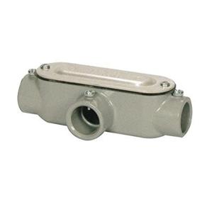 img 1 attached to 🔧 Morris 14170 EMT Set Screw Conduit Body: Aluminum Type T with Cover and Gasket - 1/2" Thread Size