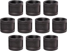 img 4 attached to 🛠️ Home TZH 1" Pipe Fitting Coupling, 10 Pack Malleable Iron Cast Pipe Coupling for Steam-punk Vintage Shelf Bracket DIY Plumbing Pipe Decor Furniture (10, 1") - High-Quality Pipe Fittings for DIY Projects