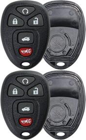img 2 attached to 🔑 Enhanced Protection and Style: KeylessOption Key Fob Case Cover for Chevy Impala, Monte Carlo, Buick Lucerne, Cadillac DTS (Pack of 2)