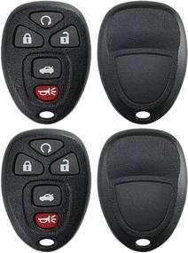 img 1 attached to 🔑 Enhanced Protection and Style: KeylessOption Key Fob Case Cover for Chevy Impala, Monte Carlo, Buick Lucerne, Cadillac DTS (Pack of 2)