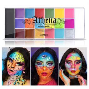 img 3 attached to 🎨 UCANBE Athena Face Body Paint Oil Palette: Professional Flash Non-Toxic Safe Tattoo Halloween FX Party Artist Fancy Makeup Painting Kit for Kids and Adults