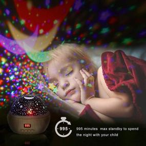 img 3 attached to 🌟 Star Projector Gifts for Boys and Girls 1-11 Years Old - Timer, Color Changing Stars Night Light for Bedroom, Baby Gift, Toy, Birthday Party Decor