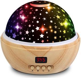 img 4 attached to 🌟 Star Projector Gifts for Boys and Girls 1-11 Years Old - Timer, Color Changing Stars Night Light for Bedroom, Baby Gift, Toy, Birthday Party Decor