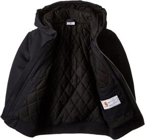 img 1 attached to Carhartt Active Jacket Brown: Top-quality Large Boys' Clothing in Jackets & Coats!