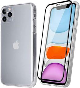 img 4 attached to 📱 Qutechwood Crystal Clear Case for iPhone 11 Pro Max: Full Body Coverage, Shockproof Protection, Slim Fit Design