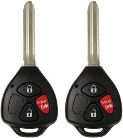 img 4 attached to 🔑 2-Pack Keyless2Go Replacement Car Keyless Entry Remote with G Chip for Select 4Runner, Rav4, and Yaris Models Using HYQ12BBY, HYQ12BDC