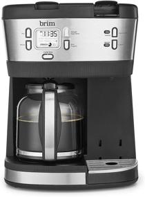 img 4 attached to ☕️ Brim Trio Multibrew System: Programmable 12 Cup Coffee Maker, Fast 1-2 Minute Brewing, Versatile Brew Sizes, K-Cup Compatible - Stainless Steel/Black