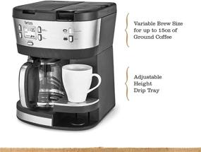 img 3 attached to ☕️ Brim Trio Multibrew System: Programmable 12 Cup Coffee Maker, Fast 1-2 Minute Brewing, Versatile Brew Sizes, K-Cup Compatible - Stainless Steel/Black