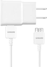 img 1 attached to Samsung EP-TA10JWE 5.0V 2Amp Charger Adapter with Samsung ET-DQ11Y1WE 🔌 Data Sync Cable for Galaxy S5/Note 3 - Non Retail Packaging (WHITE)